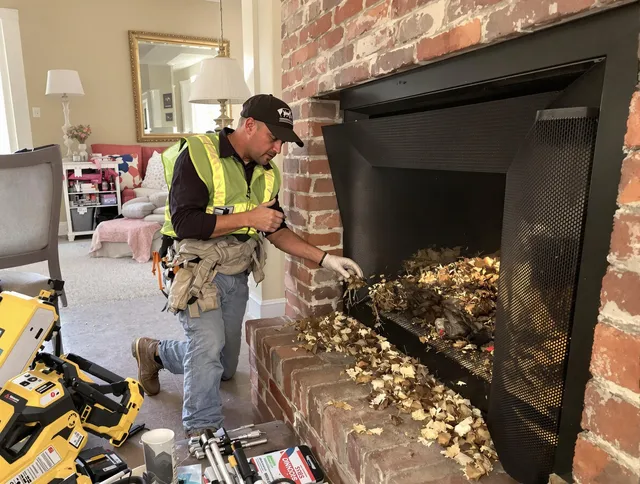 Safe screening installation by Medfield Chimney Sweep in Medfield, MA