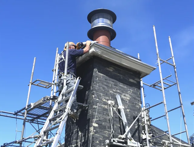 Sturdy chimney crown finished by Medfield Chimney Sweep in Medfield, MA