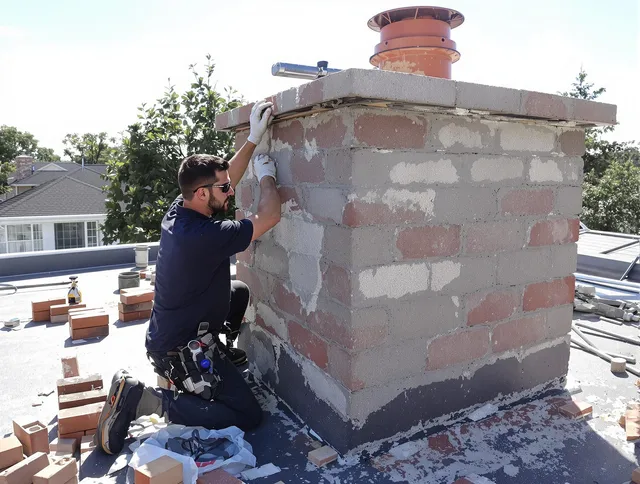 Advanced chimney repair process by Medfield Chimney Sweep in Medfield, MA