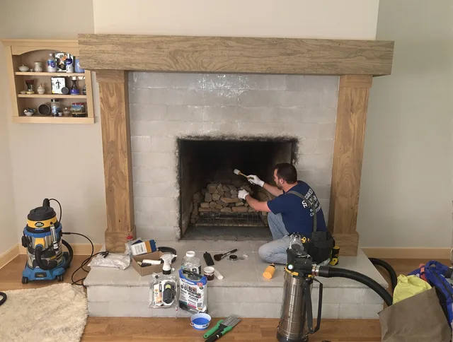 Detailed creosote removal process by Medfield Chimney Sweep in Medfield, MA