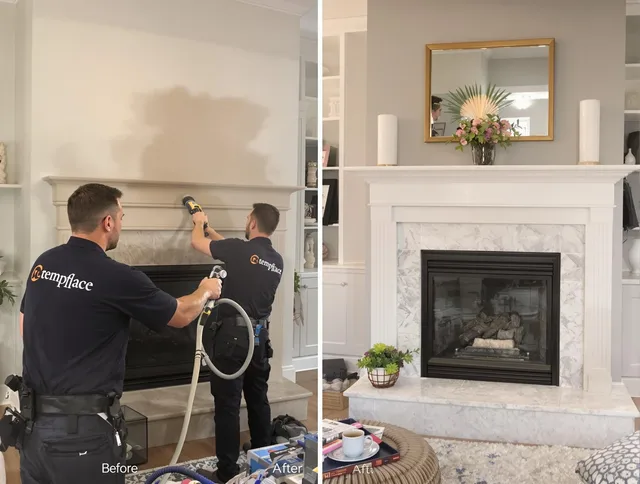 Professional soot removal by Medfield Chimney Sweep team in Medfield, MA